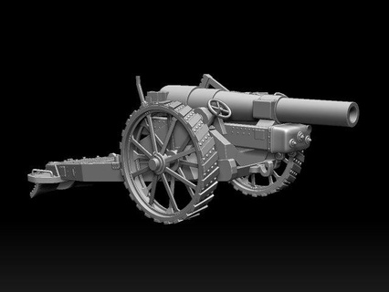 Haubitze Kennzeichen vi uk Skulptur Kanone bl Zoll britisch Artillerie Krieg ww1 ww2 1ww 2ww vereinigt Königreich 3d print model - Mito3D