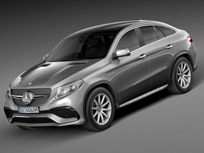 hq lowpoly mercedes-benz gle63 amg coupe 2016 3d model in suv 3dexport mercedes benz gle 63 coupe- germany 2017 2018 crossover luxury 3d print model - Mito3D