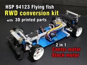 hsp 94123 flying fish rwd conversion kit hsp 94123 flying fish rwd drift rc car