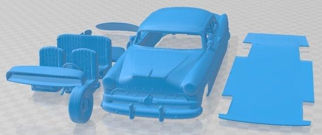 hudson hornet 2 door 1954 printable car automotive slot scalextric tamiya rc miniz hobby micro diecast 3d print model - Mito3D