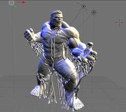 hulk 3d print model in monsters & creatures 3dexport avengers 3dprint stl 3dmodels charecters 3d print model - Mito3D