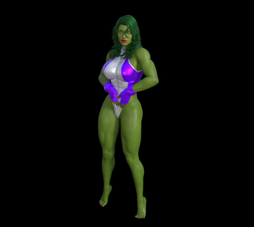 hulk mulher woman character 3d print model - Mito3D