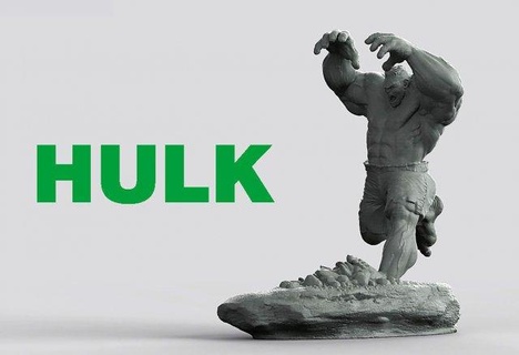 hulk arrabbiato uomo vendicatore supereroe meraviglia eroe mutazione Capitano gioco guerra infinita miniature figura carattere sculture figurine marchio netto distruggere hulkbuster 3d print model - Mito3D
