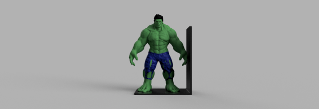 hulk reggilibri 3d stampa modello in arredamento 3dexport marvel comics fermalibri arte 3d print model - Mito3D