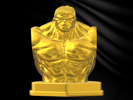 hulk bust 3d print model toys man figures action people movie games ps ps5 xbox anime 3d print model - Mito3D