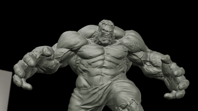 hulk estremo muscolo 3d stampa modello in sci fi 3dexport meraviglia diorama dc incredibile mostro eroe comico incriblehulk splendore ucm gioco 3d print model - Mito3D