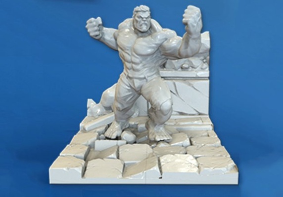 hulk statue bereit drucken 3d modell skulptur 3dexport rächer charakter comics dc endspiel fantasie figuren wut spiele spielzeuge wunder grün held unendlichkeit krieg miniaturen filme sci fi 3d print model - Mito3D