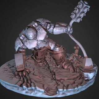 hulkbuster uomo ferro marchio eroe carattere supereroe robot Vendicatori statua sci fi character arma militare armatura vendicatore macchine ageofultron film 3d print model - Mito3D