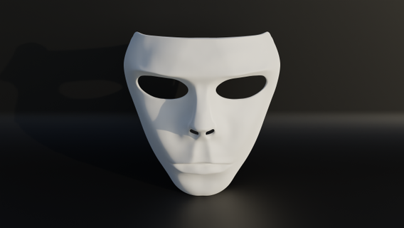 humano máscara stl fle 3d impresora lentes partemascarilla 3d print model - Mito3D