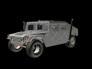 hummer 3d model in ulaşım 3dexport askeri ordu araba araç 3d print model - Mito3D