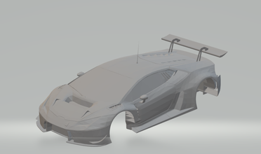 huracan gt 3d impressão modelo in veículo 3dexport diecast slotcar scx quente hotwheels carro 3d print model - Mito3D
