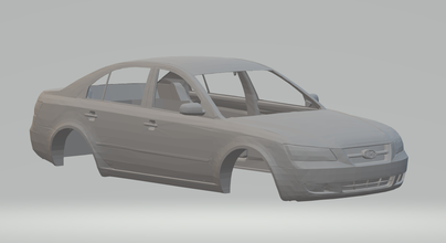 huyndai sonata 3d impressão modelo in veículo 3dexport hotwheels diecast scx fenda carro slotcar stl imprimível rcmodel 3d print model - Mito3D