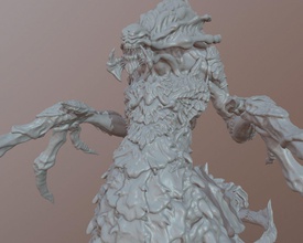 hydralisk starcraft2 3d drucken modell monster kreaturen 3dexport skulptur zahl schneesturm hydra sternen schiff feind zerg miniatur außerirdischer charakter npc rts spiel film 3d print model - Mito3D