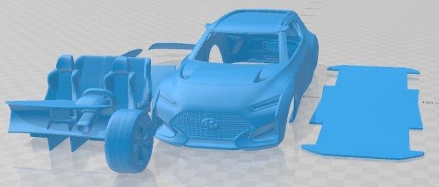 hyundai enduro concetto 2015 stampabile macchina settore automobilistico fessura scalextric tamiya rc miniz passatempo micro 3d print model - Mito3D