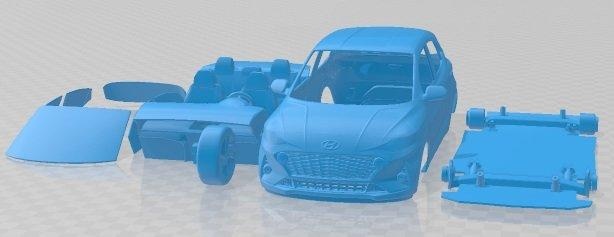hyundai i10 2020 imprimable voiture automobile fente scalextric tamiya rc miniz loisir micro moulé pression 3d print model - Mito3D
