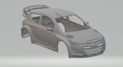 hyundai i20 wrc 3d yazdır model in araç 3dexport döküm sıcak tekerlekler yuva slotcar slot car oyuncaklar araba 3dpirnt baskı yazdırılabilir 3d print model - Mito3D