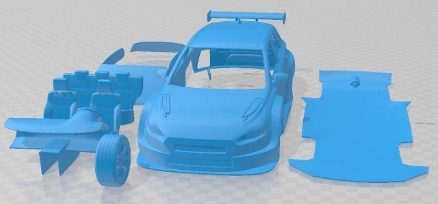 hyundai i30 n tcr 2020 stampabile macchina settore automobilistico fessura scalextric tamiya rc miniz passatempo micro 3d print model - Mito3D