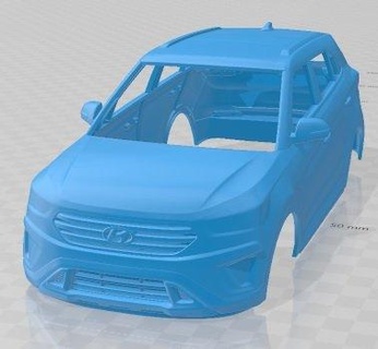 hyundai ix25 2014 yazdırılabilir vücut araba otomotiv yuva ölçülü Tamiya rc miniz hobi mikro 3d print model - Mito3D