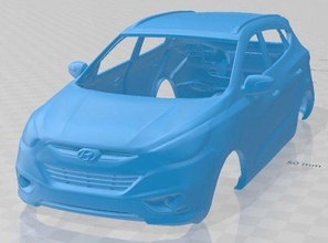 hyundai ix35 2011 printable body car 3d print model in automotive 3dexport slot scalextric tamiya rc miniz hobby micro 3d print model - Mito3D