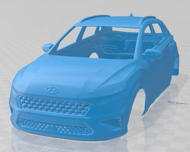 hyundai kona 2021 imprimable corps voiture fente scalextric tamiya rc miniz loisir micro 3d print model - Mito3D