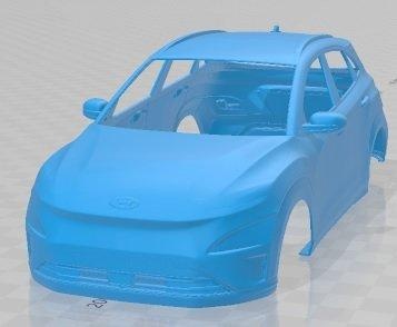 hyundai kona electric 2022 printable body car 3d print model automotive slot scalextric tamiya rc miniz hobby micro 3d print model - Mito3D