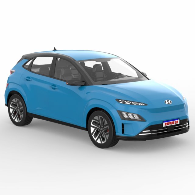 hyundai kona ev 2022 car hybrid eletric 2022car suv 3D print model - Mito3D