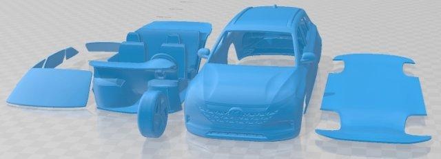 Hyundai nexo 2020 imprimível carro automotivo fenda escalextrico Tamiya rc miniz passatempo micro 3d print model - Mito3D