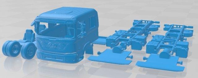 hyundai pavise double cab 2019 printable truck automotive slot scalextric tamiya rc miniz hobby micro diecast 3d print model - Mito3D