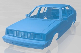 hyundai pony canada 1985 printable body car 3d print model in automotive 3dexport slot scalextric tamiya rc miniz hobby micro 3d print model - Mito3D
