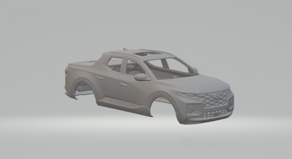 hyundai Noel Baba cruz araç döküm Sıcak tekerlekler slotcar oyuncaklar Yazdır yarış araba 3d print model - Mito3D