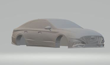 hyundai sonata 2020 diecast hotwheels slot slotcars carros gt gt1 gte quente supercarros scx 3d print model - Mito3D
