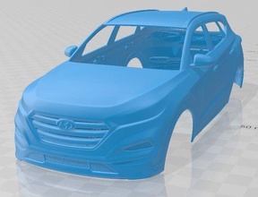 hyundai tucson 2016 imprimable corps voiture 3d impression modèle in automobile 3dexport fente scalextric tamiya rc miniz loisir micro 3d print model - Mito3D