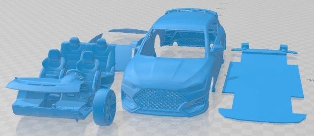 hyundai Veloster yazdırılabilir araba 3d Yazdır model otomotiv yuva ölçülü Tamiya rc miniz hobi mikro 3d print model - Mito3D
