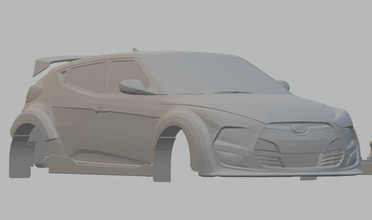 hyundai veloster rallycross 3d impressão modelo in veículo 3dexport diecast hotwheels fenda carros caça níqueis gt gt1 gte quente supercarros scx comício wrc 3d print model - Mito3D