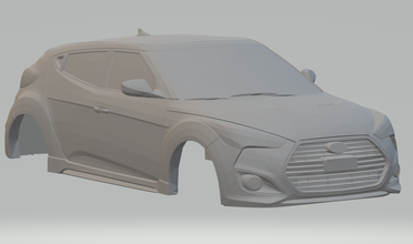 hyundai veloster 3d print model in vehicle 3dexport diecast slotcar hot hotwheels slot scx race 3d print model - Mito3D