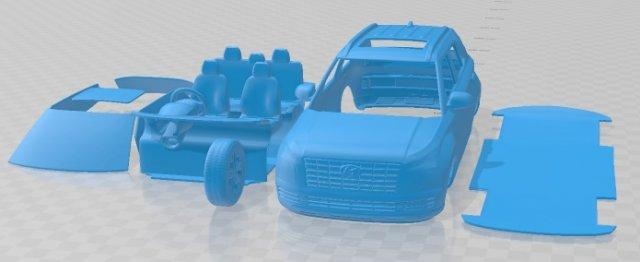 hyundai yer turbo 2022 yazdırılabilir araba otomotiv yuva ölçülü Tamiya rc miniz hobi mikro 3d print model - Mito3D