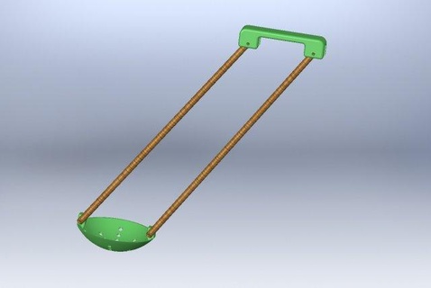 ice fishing scoop hand tools icefishing icescoop iceladle ladle 3d print model - Mito3D