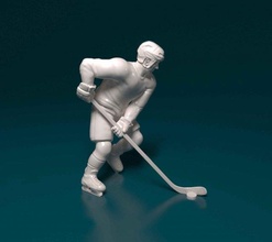 ice hockey player 3d print model in figurines 3dexport nhl stl obj printready printable 3d print model - Mito3D