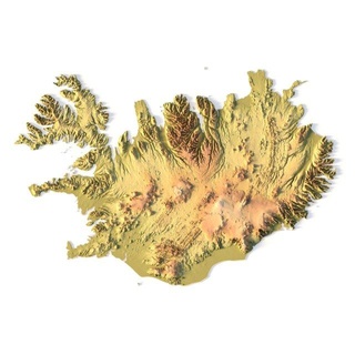 iceland stl 3d print model in terrain 3dexport map landscape country relief geography continent mountain earth 3d print model - Mito3D