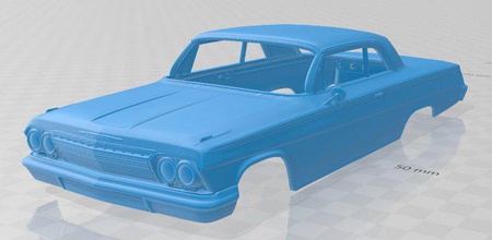 impala ss 1962 yazdırılabilir vücut araba 3d yazdır model in otomotiv 3dexport yuva ölçülü tamiya rc miniz hobi mikro 3d print model - Mito3D