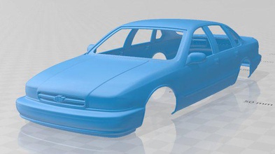 impala ss 1995 imprimible cuerpo coche vehiculo espacio scalextric Tamiya rc miniz pasatiempo 1 24 32 micro 3d print model - Mito3D
