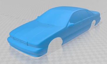 l'impala ss 1996 imprimable corps de la voiture fente le système scalextric sport tamiya rc miniz passe-temps 1-10 1-24 1-32 3d print model - Mito3D