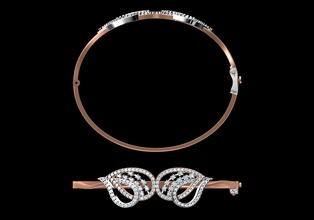 indien, bijoux design le bracelet de la conception cad 3d print model - Mito3D