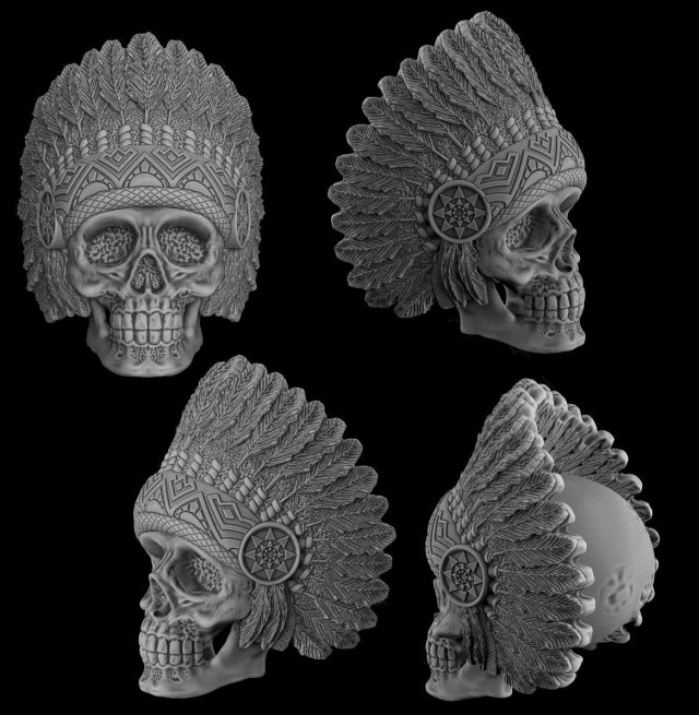 indian skull head jewelry