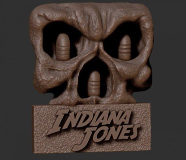 Indiana Jones sankara Steine Schlüsselbund Mauer Dekoration Dekor indiana jones Tempel doom 3d print model - Mito3D