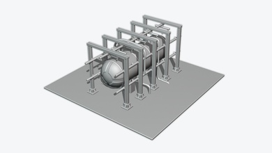 industriel réservoir 3d impression modèle in 3dexport pétrole plate forme essence derrick carburant usine raffinerie construction pipeline chimique miniatures 3d print model - Mito3D