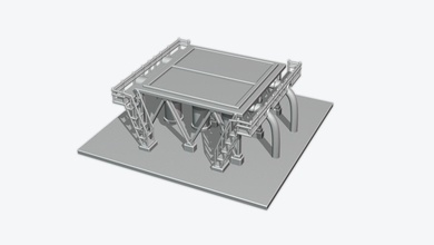 industrial tanque el petróleo de la plataforma gasolina derrick combustible fábrica refinería construcción pipeline química las miniaturas 3d print model - Mito3D