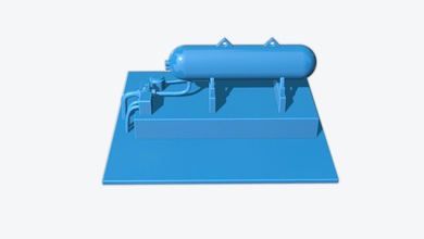 industrial tanque 3d impressão modelo in 3dexport óleo plataforma gasolina derrick combustível fábrica refinaria construção pipeline químico miniaturas 3d print model - Mito3D