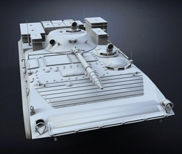 infantry fighting vehicle bmp-1 military equipment ukrainian army 3d print model - Mito3D