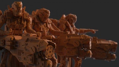 piyade kolass zincir ekip Yazdır Warhammer sonsuzluk savaş oyunları zırhı askerler Tayfa asker 3d print model - Mito3D